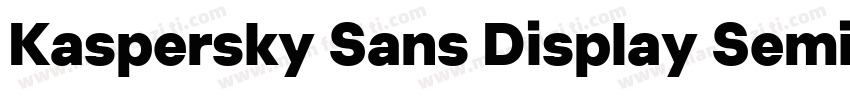 Kaspersky Sans Display SemiBold字体转换